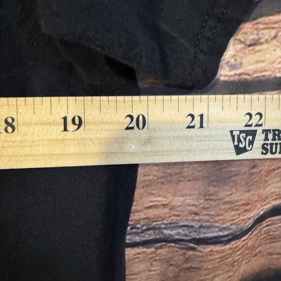 Boxcar Farms Portales NM L T-Shirt Peace Love Zia Sun  Farm Flag Double Sided - Picture 6 of 8